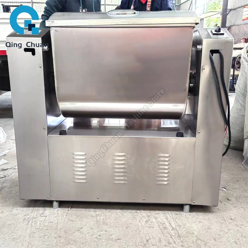 خلاط العجين التجاري الفولاذ المقاوم للصدأ الصامت 25 كجم أربعة وعقدة المياه المعكرونة الخبز العجن خلاط #4