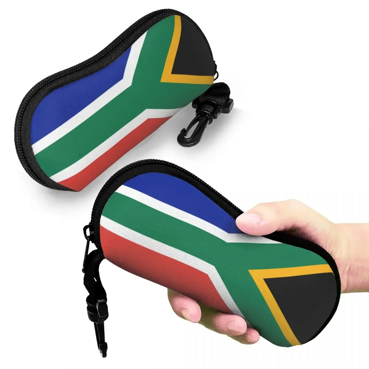 African Springboks Flag Glasses Case Student  Storage Box Print  