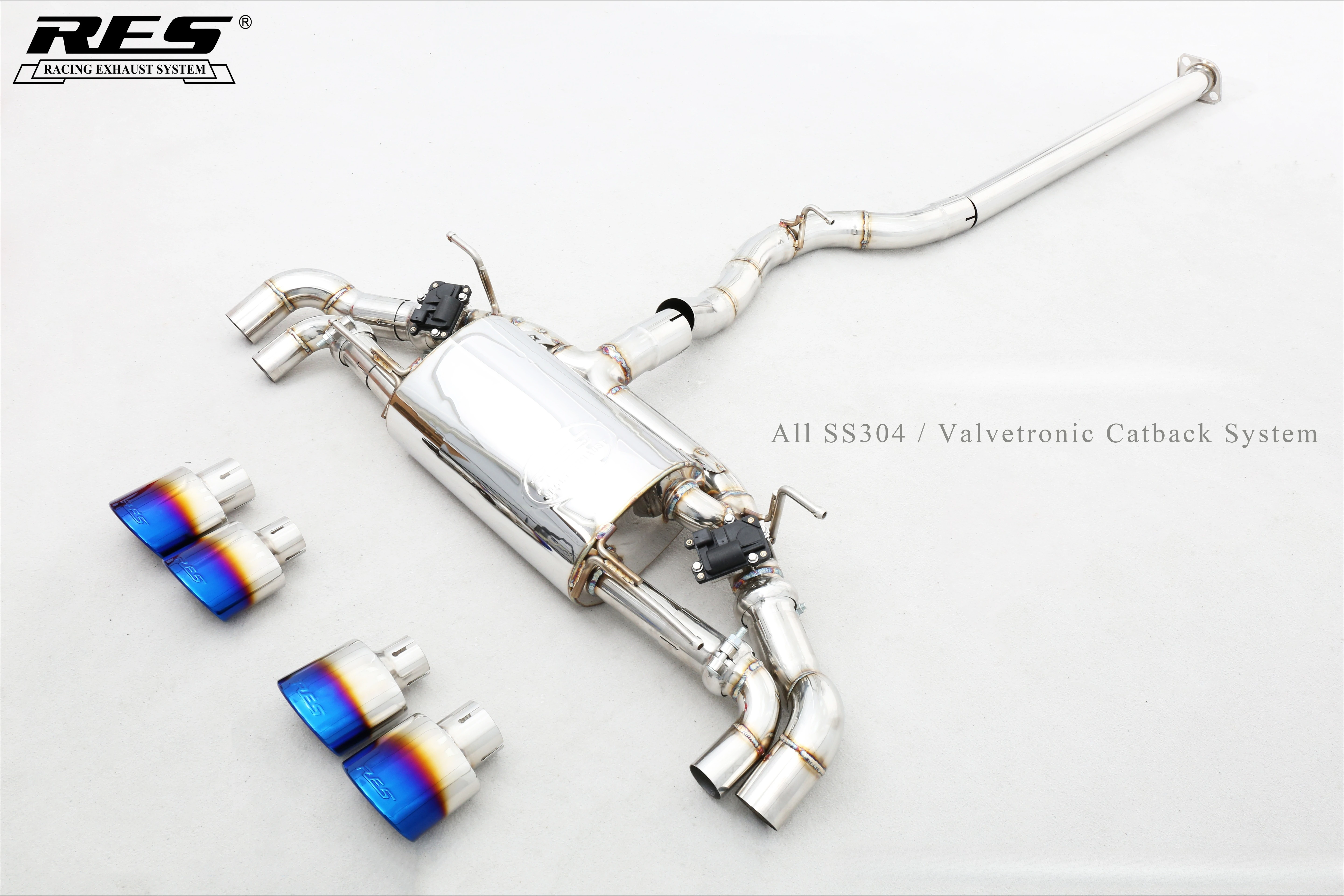 Titanium & Stainless Steel Valvetronic Catback Exhaust System For Toyota GR86/FT86 ZN8 2.4 Including Downpipe Muffler Manifold