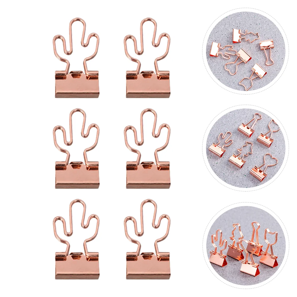 10 Pcs Office Binder Clips Business Portable Supplies Large School Metal Clamps Paper