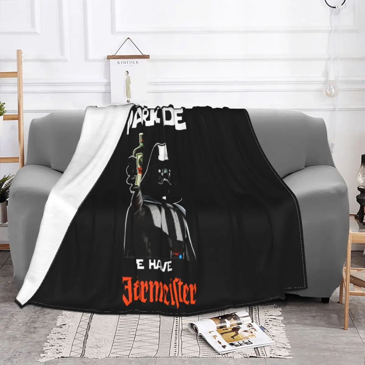 Come To The Dark Side Jagermeister Oversize Style Humour Adult Selling Vintage Vacation Natural Throw Blanket