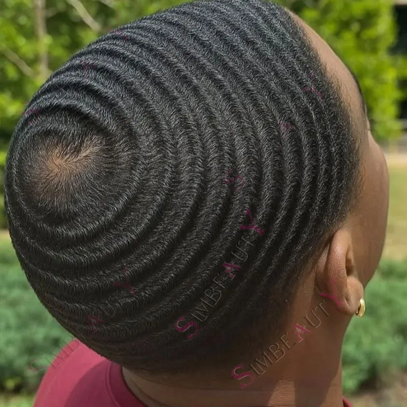 

Кудрявый парик Дышащий кружевной австралийский 8 мм 10 мм Глубокая волна 360 Мужские человеческие волосы Тонкая кожа ПУ Черный Коричневый Мужской парик Натуральная линия волос