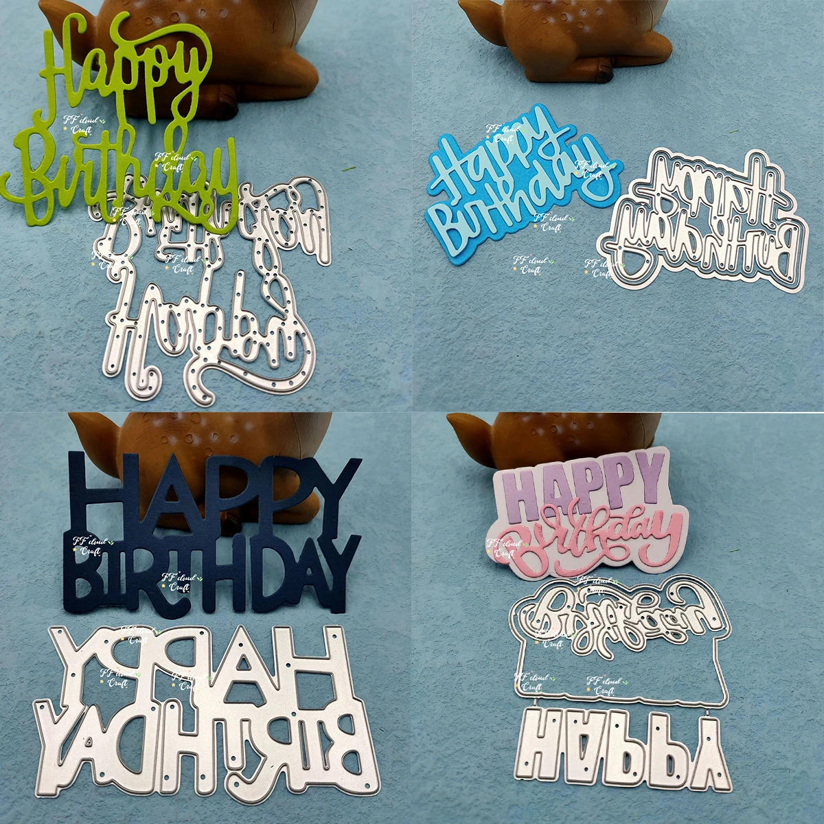 Happy Birthday troqueles de metal para manualidades Troqueles Scrapbooking embossed photo album decoration 2024 new dies