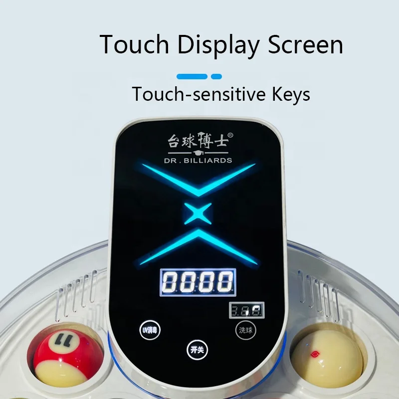 Upgraded Touch Display Intelligent Automatic Billiard Cleaner 16-piece 2-1/4-inch Billiard Set