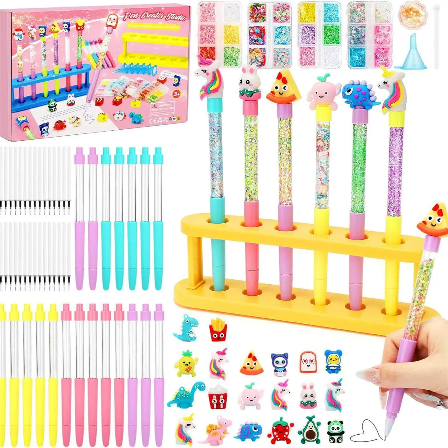 set-de-escritura-diy-con-lapiz-de-arena-magica-ecologico-transfronterizo-juguete-creativo-de-arte-para-ninos-dispositivo-de-practica-de-golf