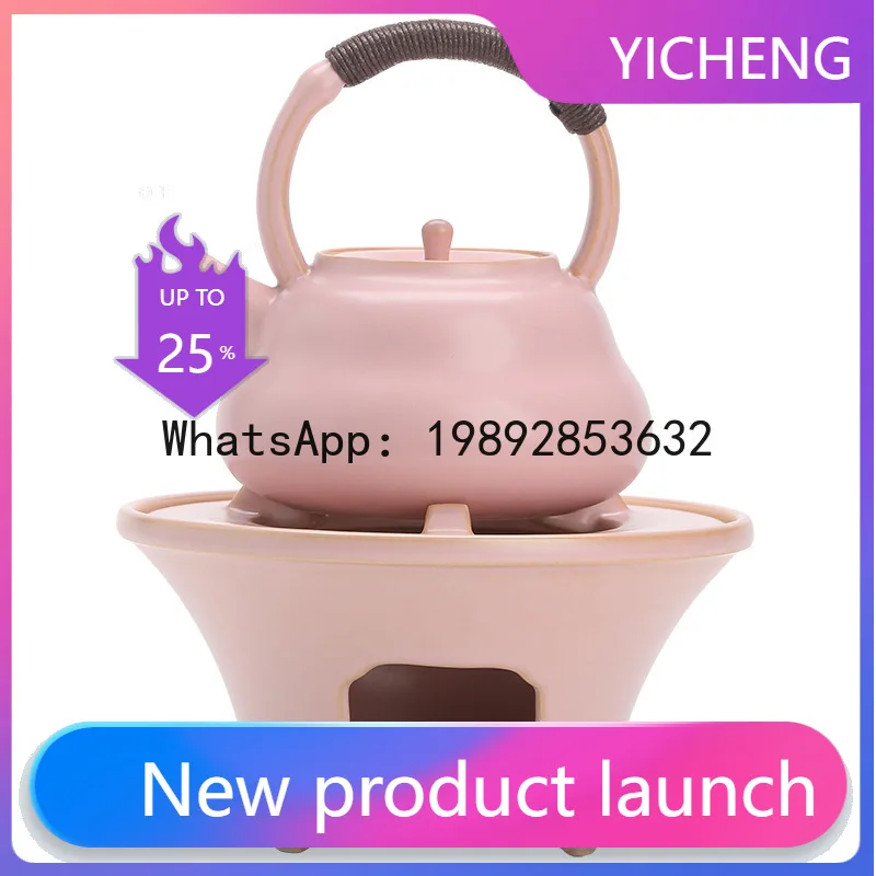 

ZF Tea Brewing Set Ceramic Tea Stove for Home and Outdoor Use with Teapot and Water Boiler