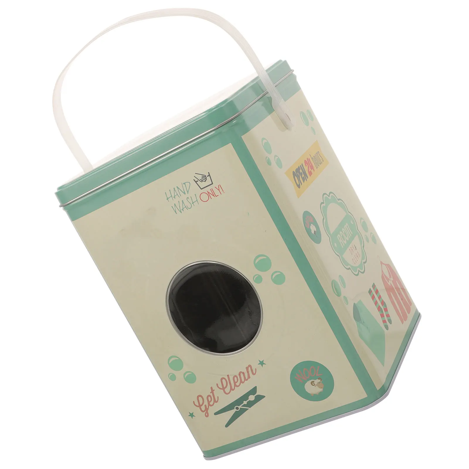 

Washing Powder Storage Bucket Laundry with Lid Dispenser Box Iron Beads Sundries