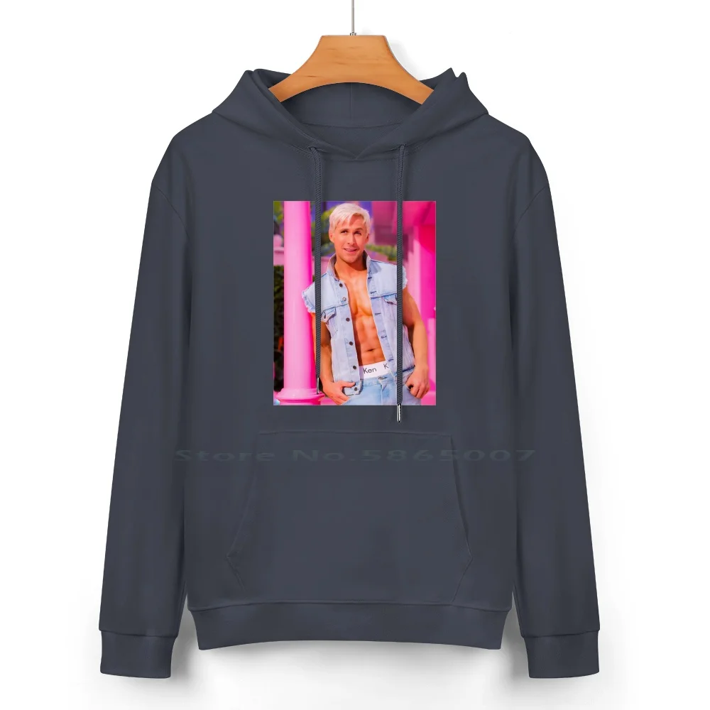 Ryan Gosling-Ken-( 2023 ) Pure Cotton Hoodie Sweater 24 Colors Ken Shirtless Ryan Gosling Margot Robbie Pink Retro Vintage 2023