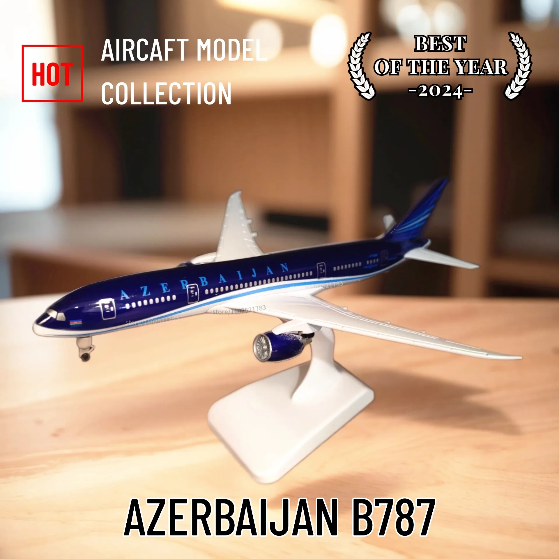 Azerbaijan Diecast Aircraft Model 1:250 Scale Airbus Boeing Aviao Miniature A350 A380 B777 B787 Aviation Kid Xmas Gift Toy