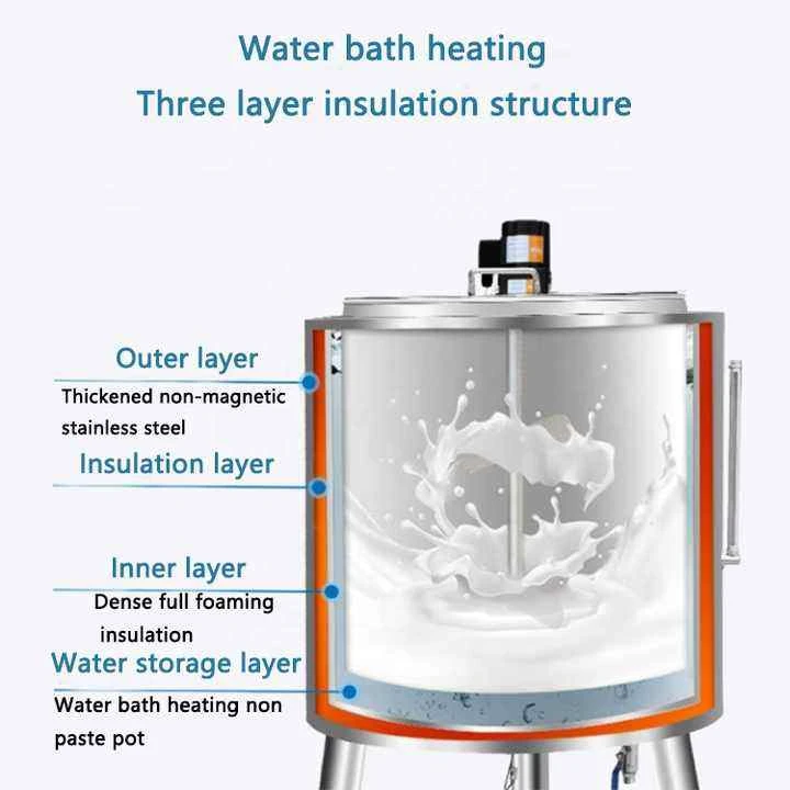 China100L 150L Juice Egg Beer Small Milk Pasteurizer Machine Price Milk Pasteurizer tank Yogurt Pasteurization tank
