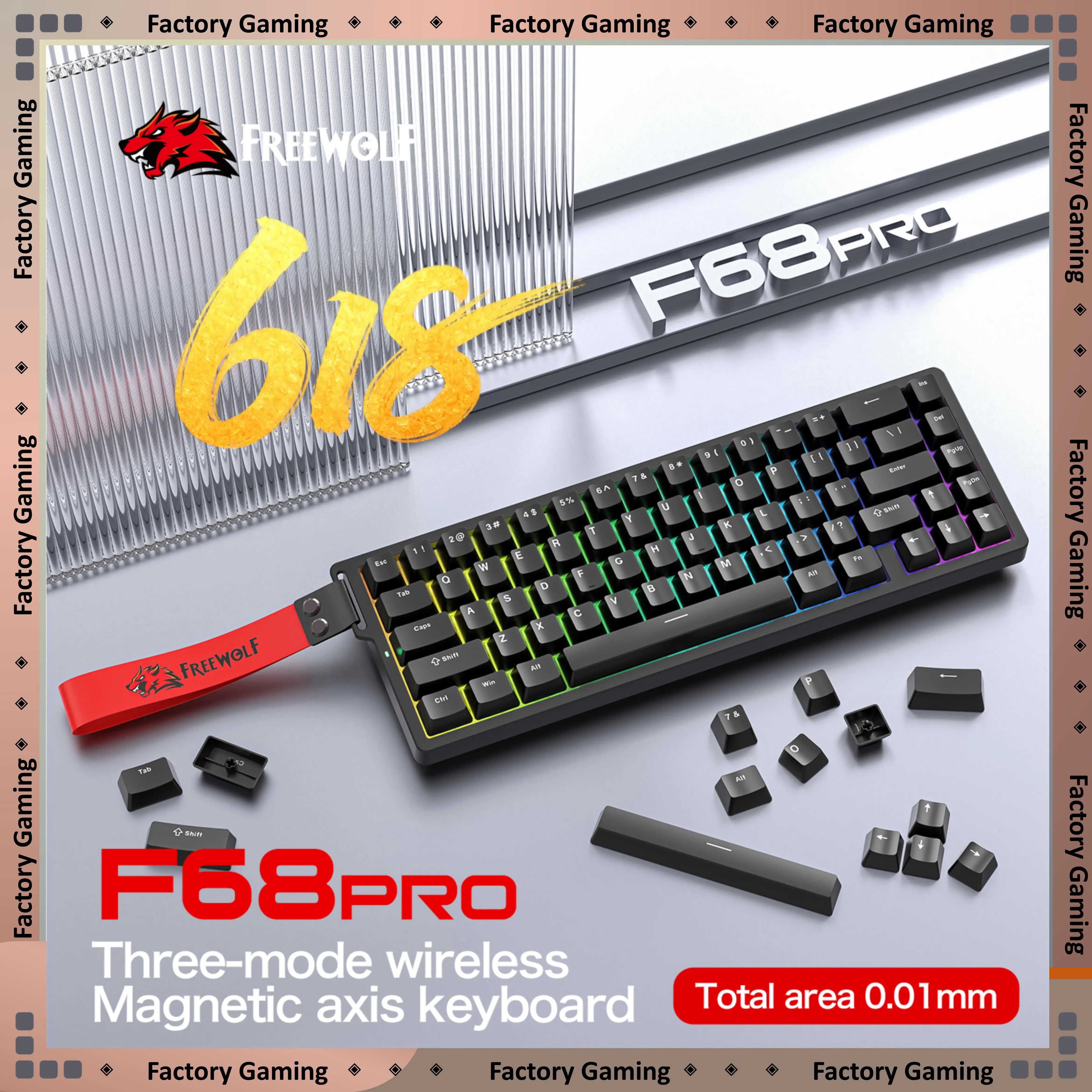 freewolf-f68-tri-mode-magnetic-axis-keyboard-pbt-double-shot-five-side-dye-sub-keycap-001mm-rt-accuracy-8000hz-wired