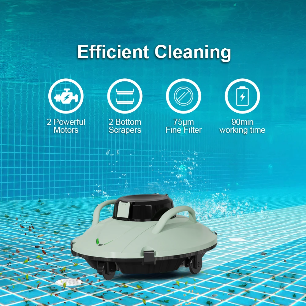 2023 New Arrival 5000 MAh Wholesale Above Ground Swimming Pool Cleaner Robot Automatic Robotic Pool Vacuum Ccleaner