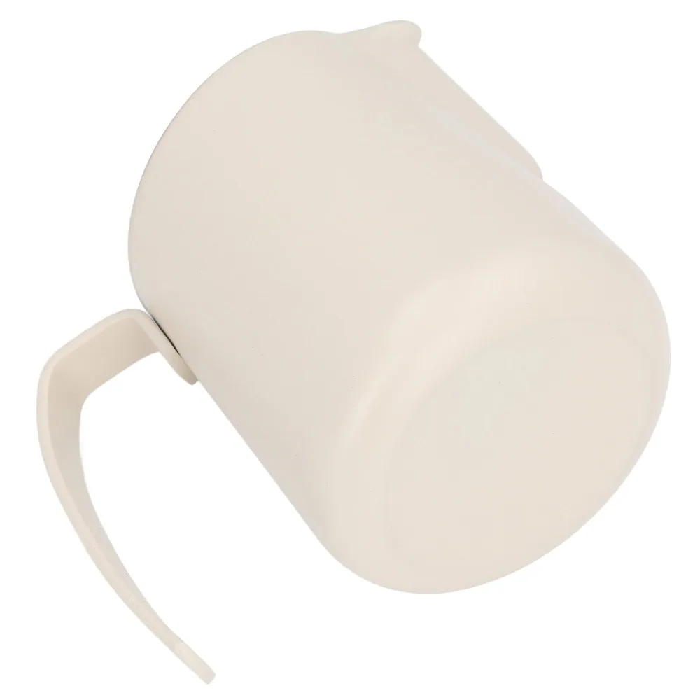 304 Stainless Steel Milk Frothing Pitcher Slant Spout Comfortable Handle Latte Art Pitcher Clear Scale No-Drip Design