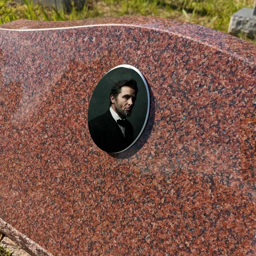 2D Flat Not 3D 1pc Custom Photo Memorial Headstone Tile Memorial Day - Personalized Remembrance Gift Easter Gift