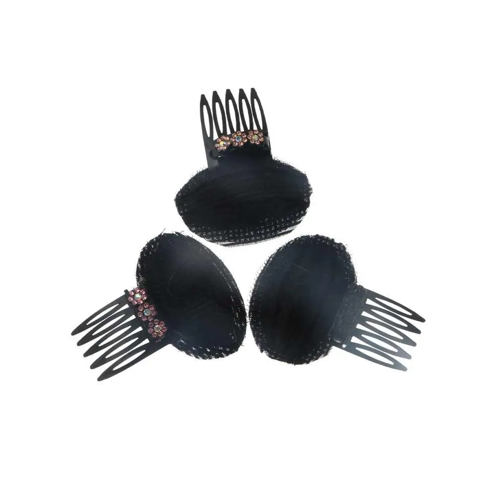 Elegant Flower Puff Hair Head Cushion Sponge Braid DIY Hair Styling Tool Hair Clip Hair Accessories Hair Base Girl