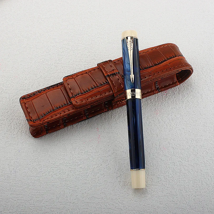 

Перьевая ручка Jinhao 100, звездно-синяя, с золотым зажимом, EF/F/M/, чернильная ручка, бизнес-офис, подарочная ручка