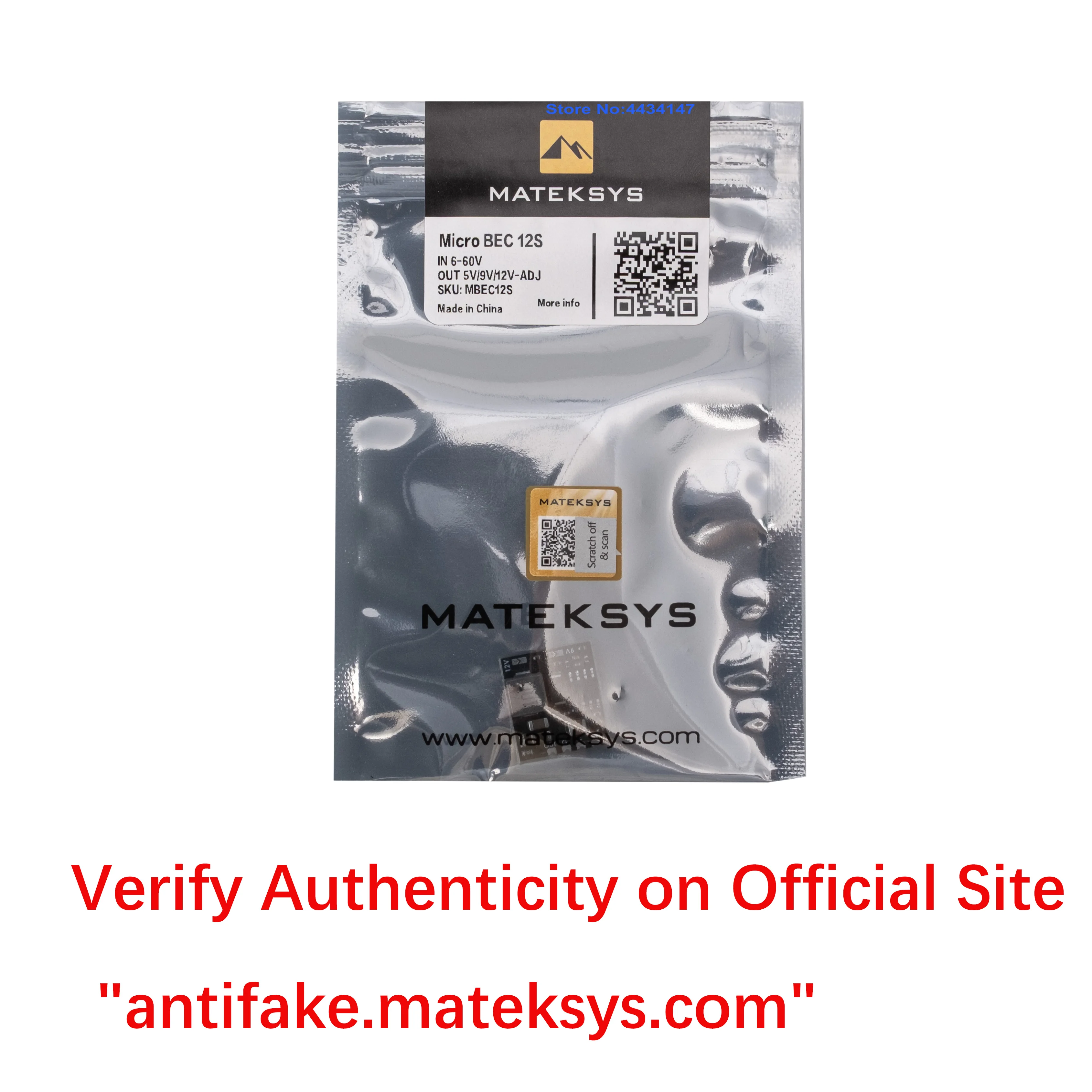 MATEK MATEKSYS MICRO BEC 12S 6-60V TO 5V/9V/12V-ADJ MBEC12S Step-Down Regulator Module For RC FPV Airplane Helicopter Fixed-wing