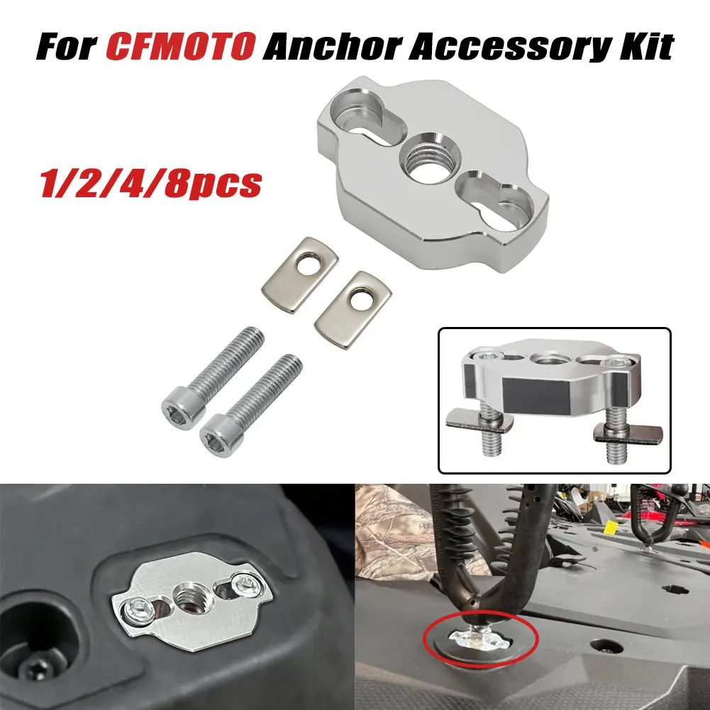 

Universal For CFMoto ATV & UTV Quick Attach Anchor Accessory Kit High Quality Accessories 1/2/4/8 Set