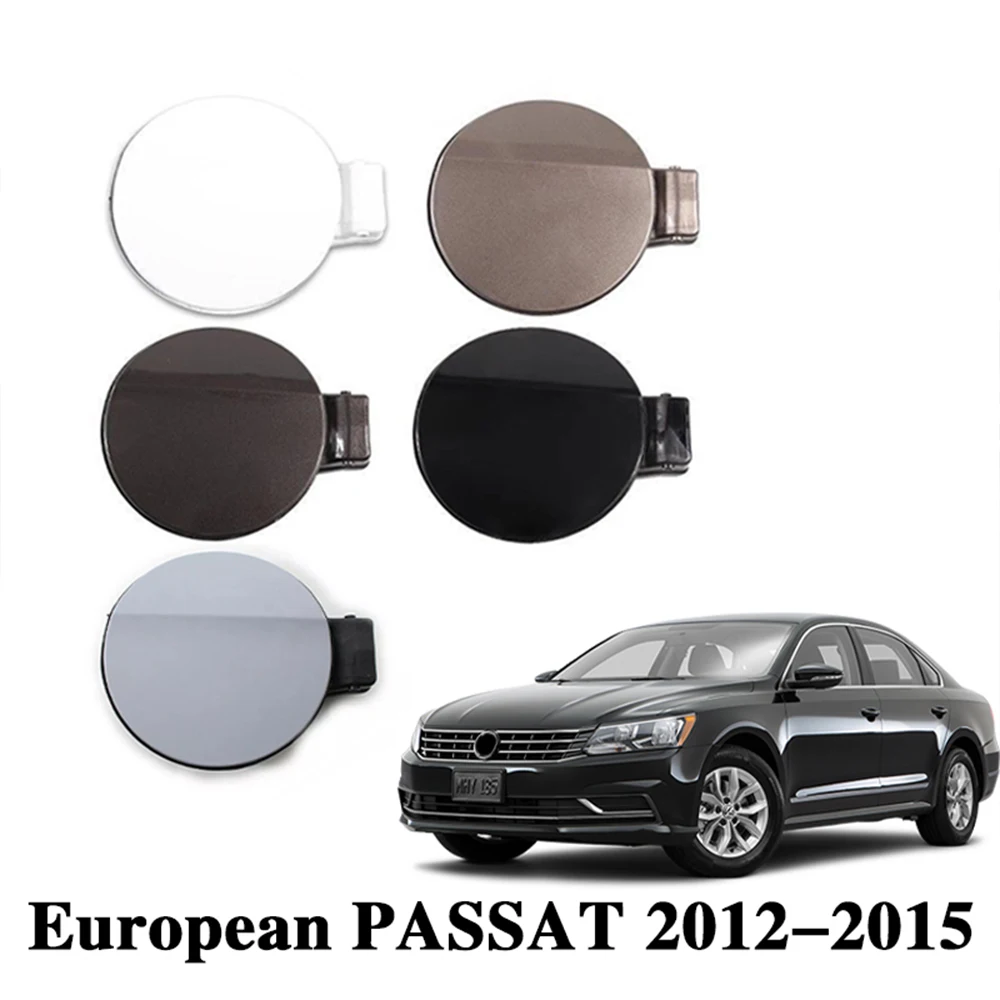 Tapa de puerta de tanque de combustible, tapa de carcasa con solapa, sin imprimación, blanco, negro, dorado, para VW PASSAT B7 Europa 2012 2013 2014 2015 3AD 809857   GRU