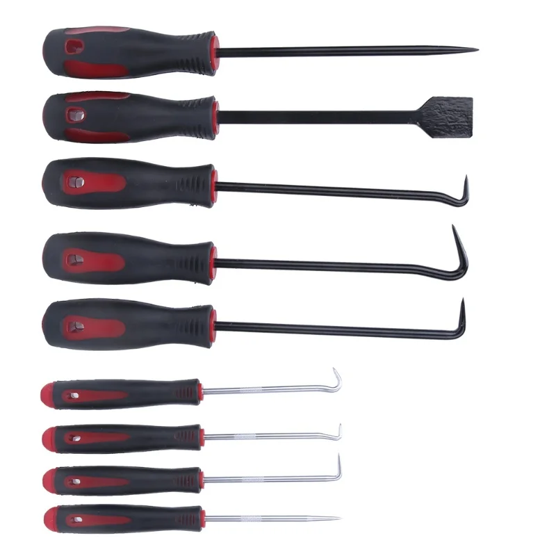 9PCS Precision Scraper Pick Hook Set Oil Seal Puller Gasket O Ring Hose Removal Tool