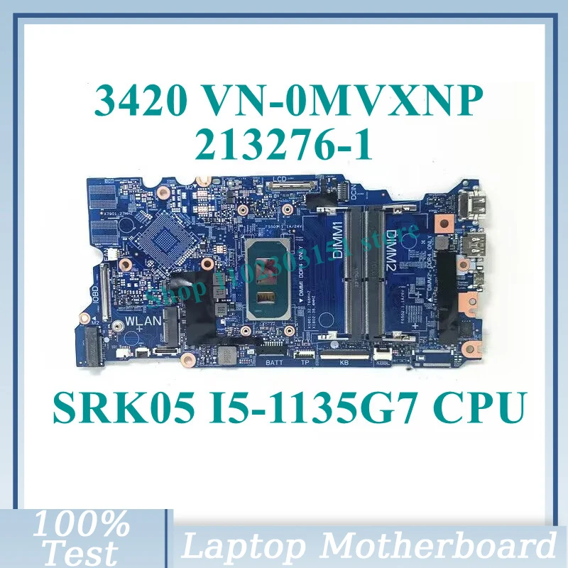 VN-0MVXNP 0MVXNP MVXNP SRK05 I5-1135G7 CPU 메인보드 213276-1, DELL 3420 노트북 마더보드 100%, 전체 테스트 완료 잘 작동