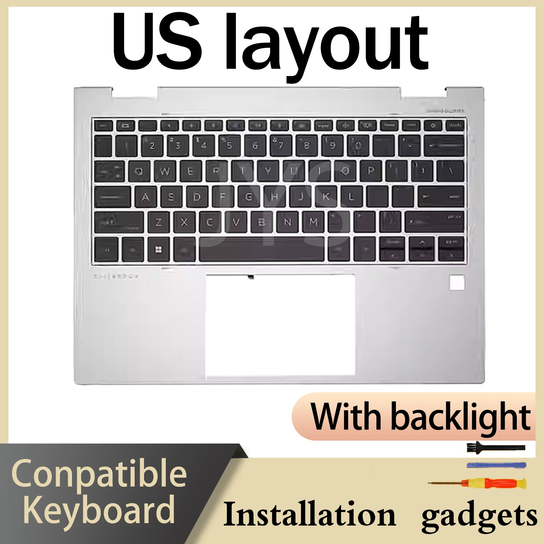 

Подходит для HP EliteBook 830 G9 835 G9 C-COVER, клавиатура с подсветкой, раскладка US