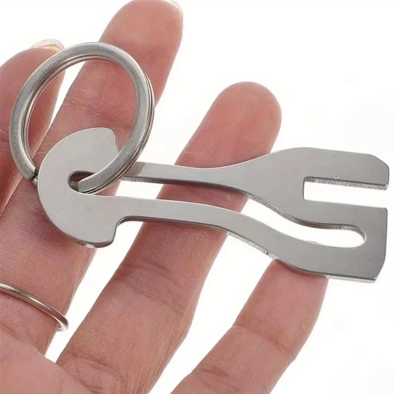 1-4-7 Reusable Stainless Steel Shopping Cart Token, Trolley Token Keychain for Supermarket, Removable Release Key Coin Keyring