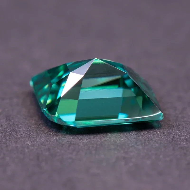 Moissanite Stone Natural Emerald Green Color Leaf Cut Charms Gemstone DIY  Advanced Jewelry Making Materials with Certified