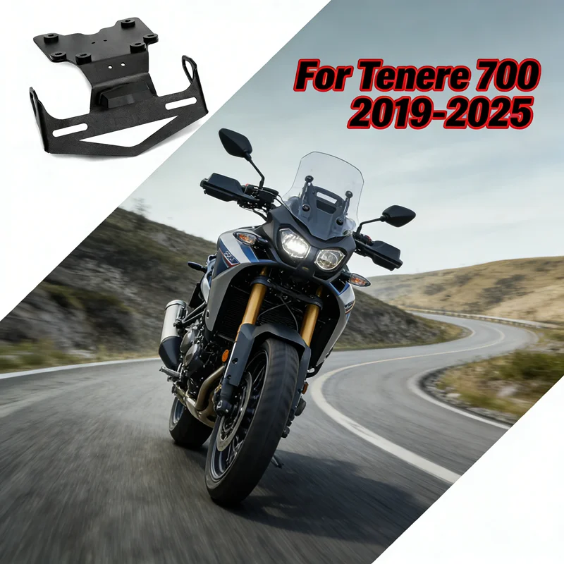 New For Yamaha Tenere 700 Tenere700 Rally XTZ700 Aluminum License Plate Bracket with Light Tail Tidy Fender Eliminator 2019-2025