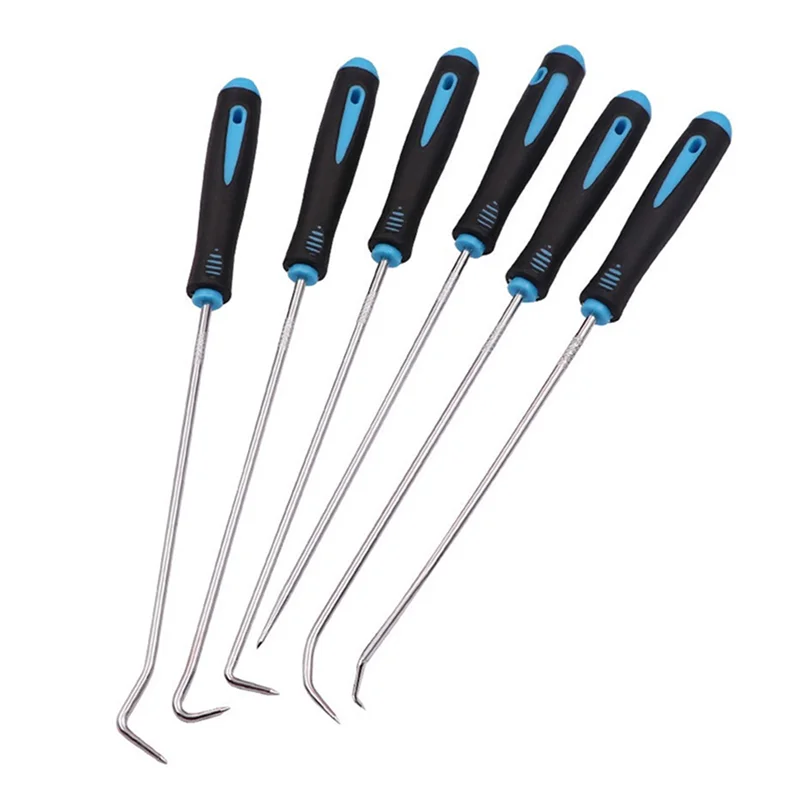 

A64P-6Pcs Car Auto Vehicle Oil Seal Screwdrivers Set O-Ring Seal Gasket Puller Remover Pick Hooks