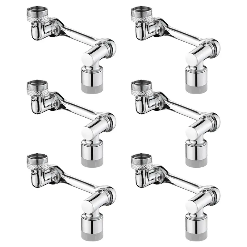 

2025 Hot Style For Kitchen Faucets Extender Tap Robot Arm Faucet Extension Multi-Swivel Faucet For Bathrooms Accessories 6Pcs