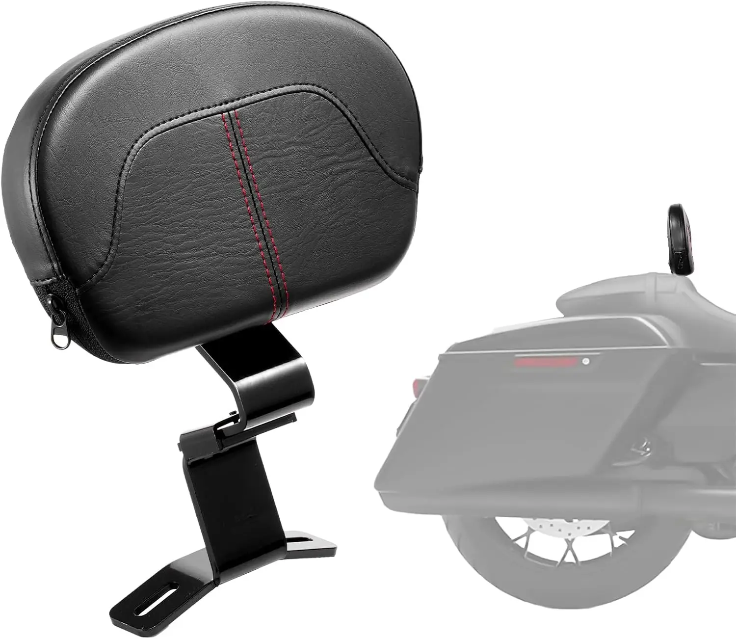 

Спинка мотоцикла Sissy Bar, совместимая с Harley-Davidson Touring Street Glide Road Glide Road King, Detac высотой 12,2 дюйма