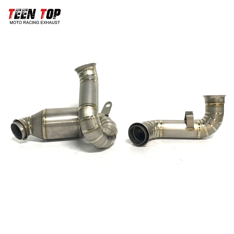 For KTM 790 890 ADV Duke 790 890 Motorcycle Exhaust Middle Pipe Offroad Bike Exhaust Mid Link Catalyst Remove Pipe Norden 901