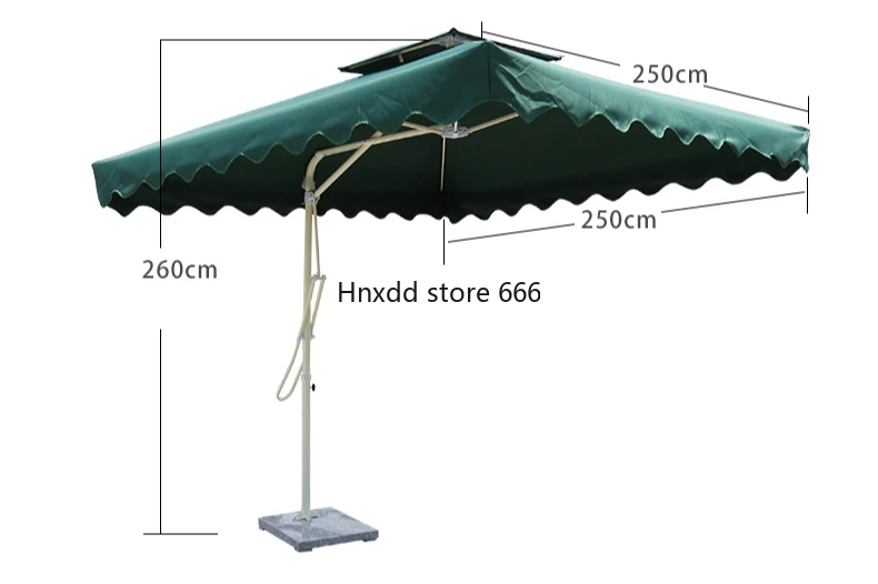 Large outdoor stall courtyard outdoor sun folding umbrella