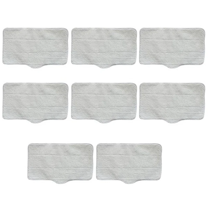 8PCS Mop Cloth For Deerma Steam Mop Cleaner ZQ600/ZQ610/ZQ100 Steam Mopping Wiper Cleaning Mop Cloth