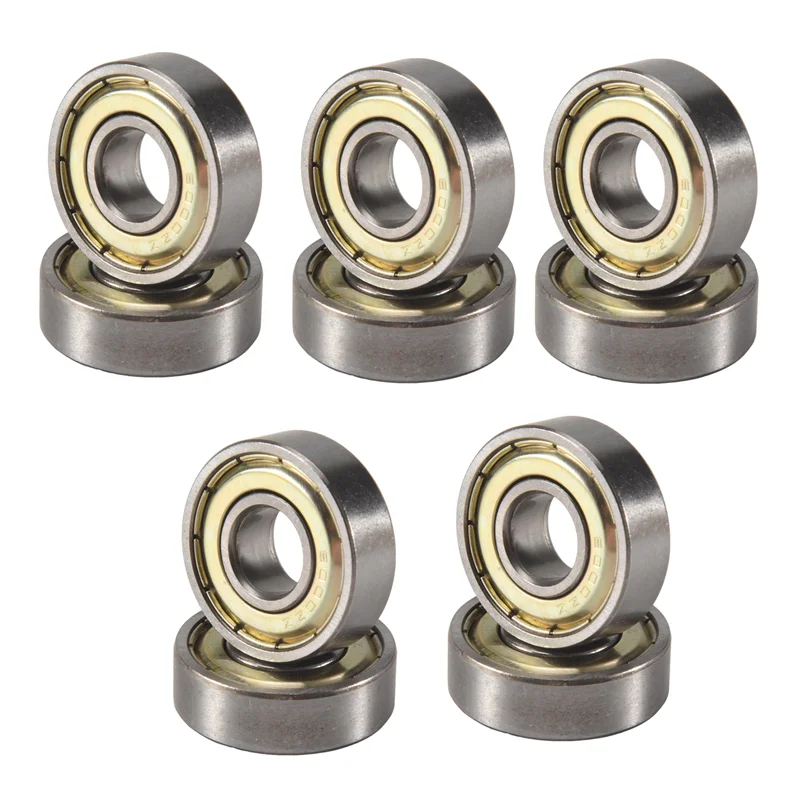 A01F-6000Z 10Mm X 26Mm X 8Mm Sealed Deep Groove Radial Ball Bearings 10 Pcs