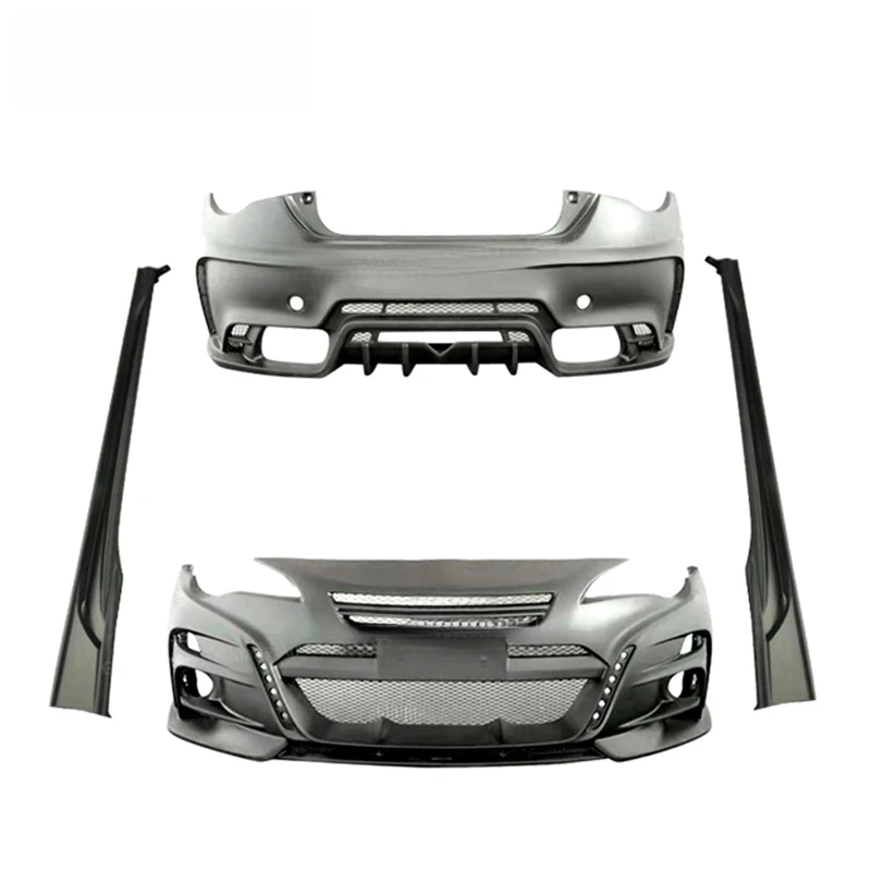 High Quality Wolf Flame Style Wide Body Kit Fit for 86 Front Rear Bumper Front Face Facelift Modification Parts