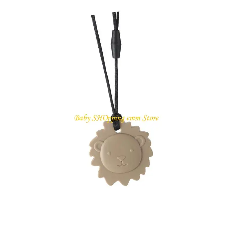 

23GD Teething Relief Toy Lion Pattern Baby Teether Newborns Molar Chewing Toy