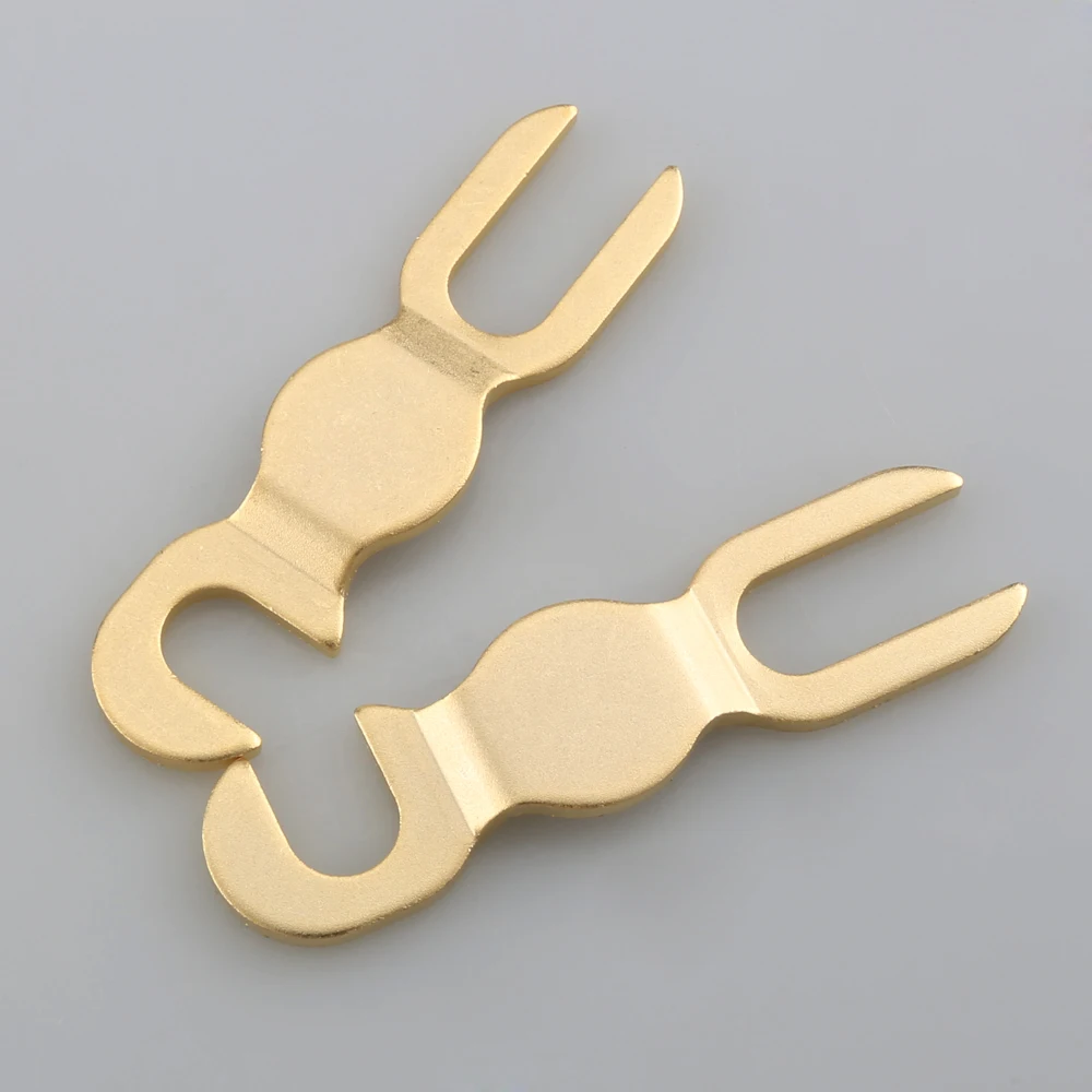 Hohe Qualität Audiocrast 7N Rot Kupfer KTV Lautsprecher Kabel Jumper U Gabel Audio Terminal Stecker