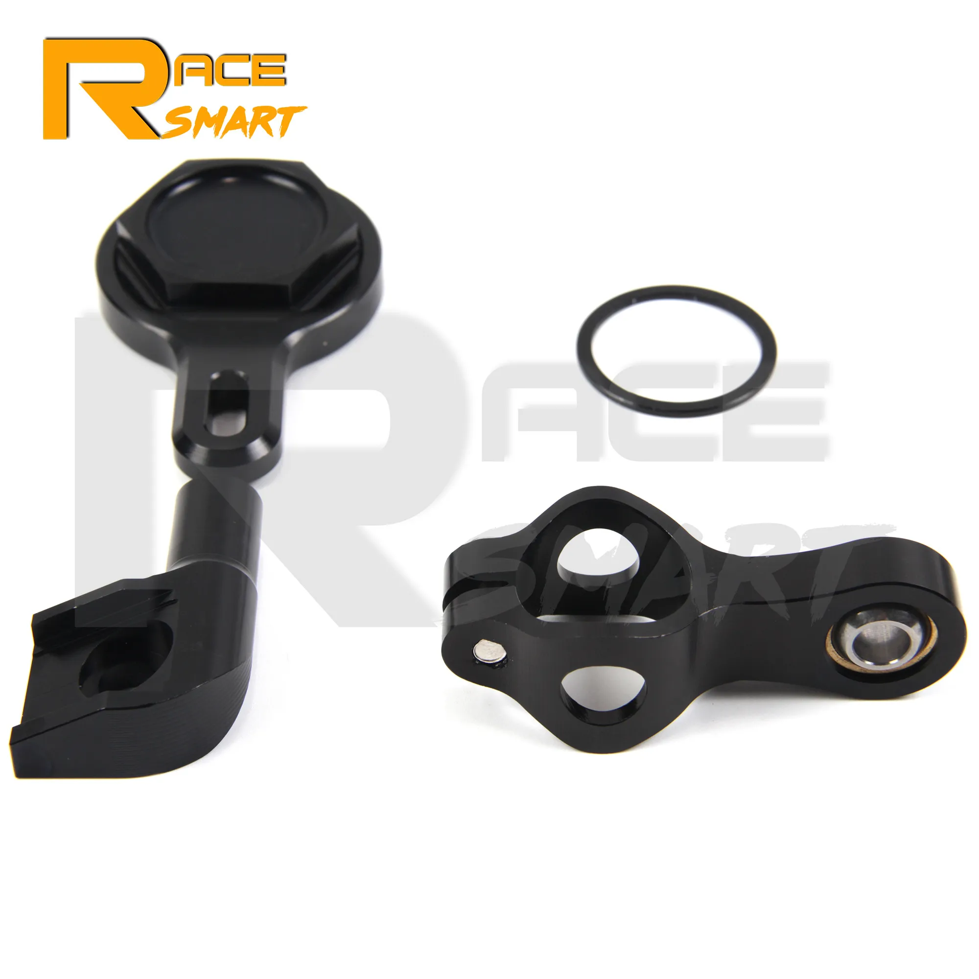 YZFR1 1999-2005 YAMAHA YZF R1 YZF-R1 용 1 세트 오토바이 스티어링 댐퍼 안정기 브래킷 2000 2001 2002 2003 2004 블랙 골드