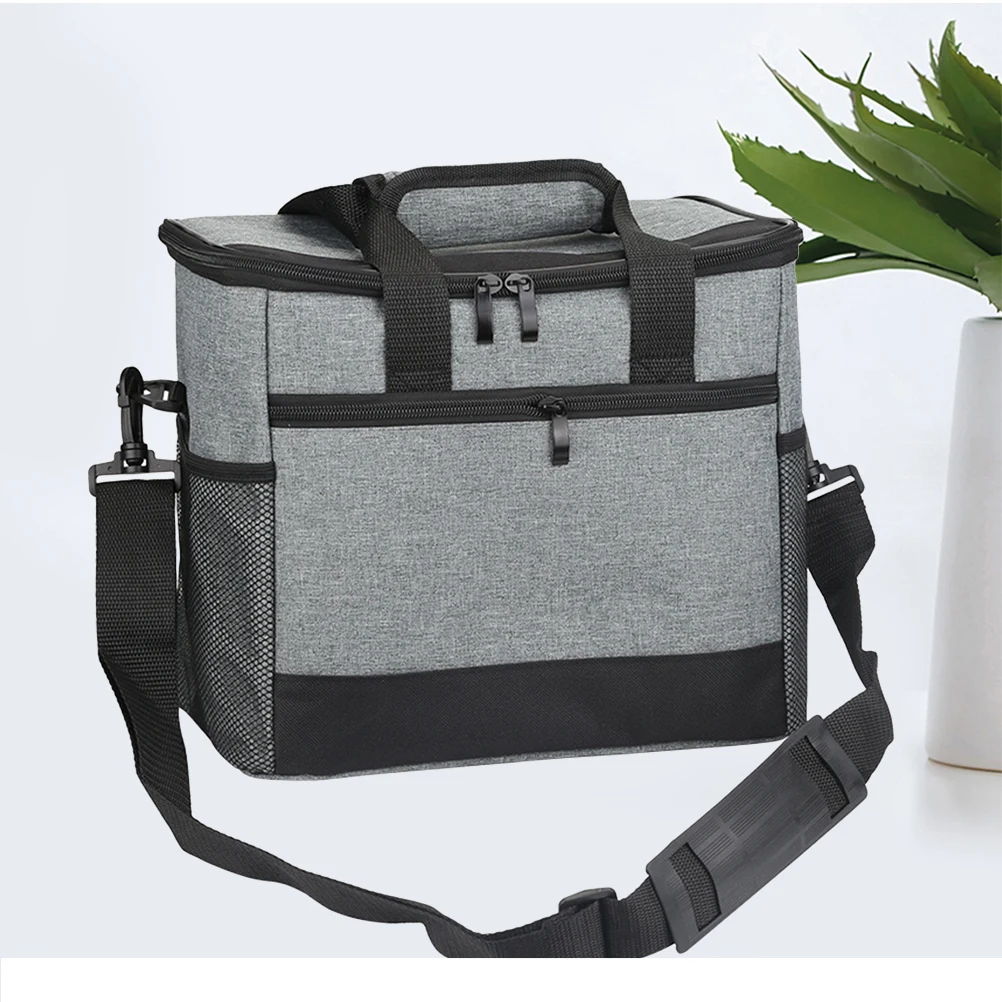 

1pc Lunch Cooler Bag Bento Pouch Thermal Food Storage Portable Lunch Tote Bag For Men Women Picnic Box Door
