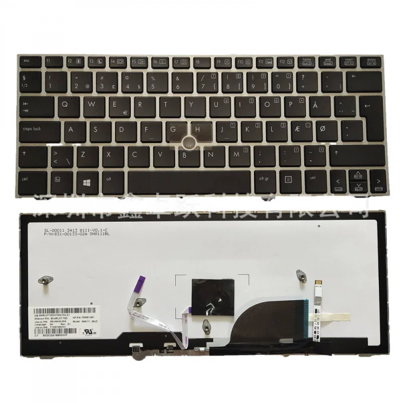 So+ SG-4930-2EA For HP EliteBook 2170P Backlight Keyboard