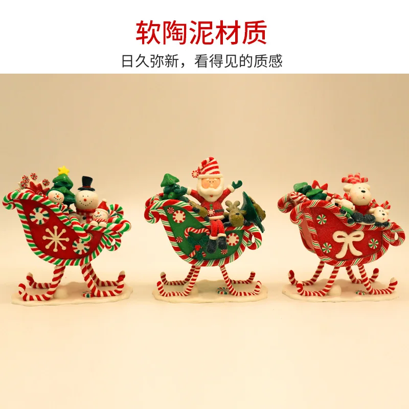 Spot Christmas Ornaments, Desktop Ornaments, Soft Ceramic Decorations