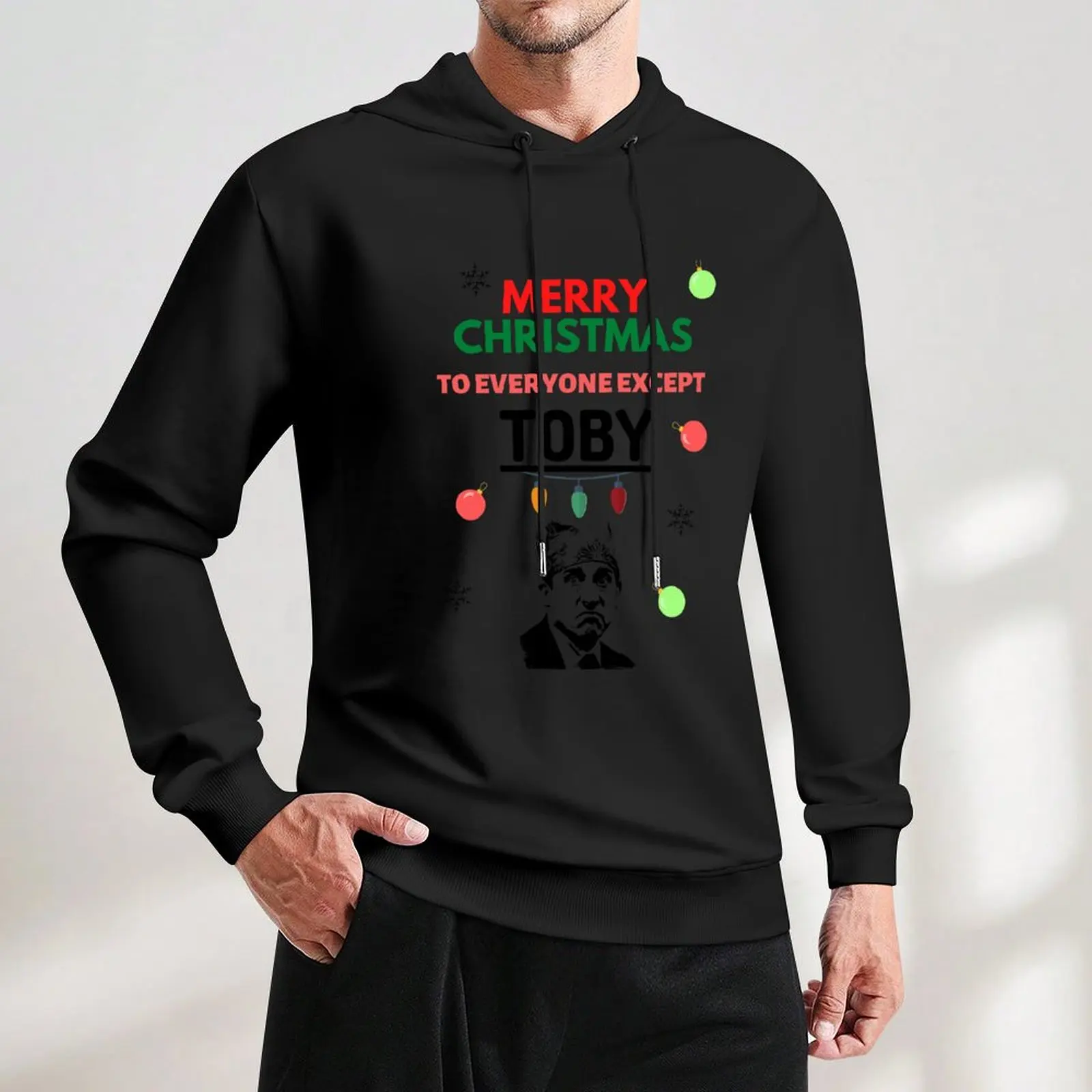 Wesołych Świąt Do Każdego Z wyjątkiem Toby Pullover Hoodie moda mężczyźni anime odzież męska sweter zimowy anime bluza z kapturem