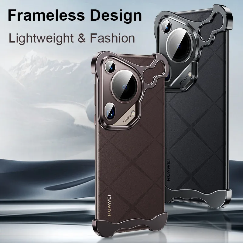 

Металлические угловые накладки в форме чехла для Huawei Pura 70 Ultra 70 Pro Plus с защитной крышкой для объектива камеры без рамки