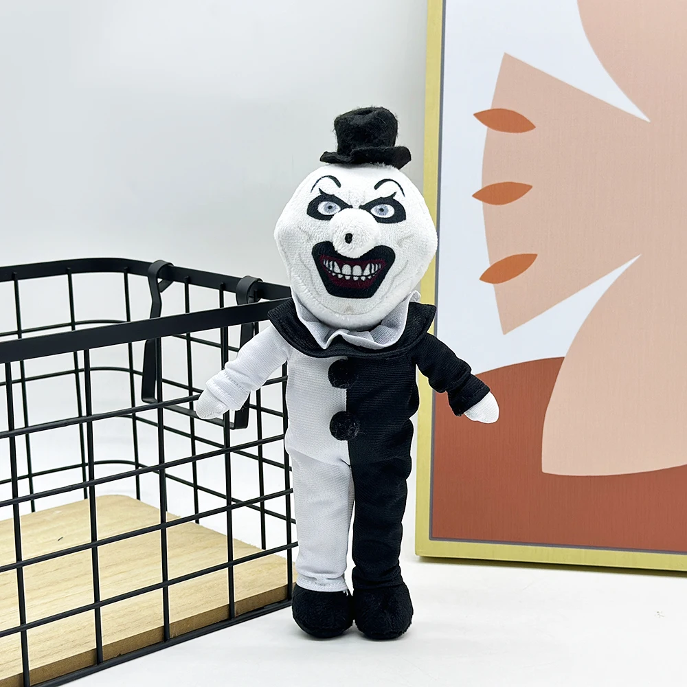 TERRIFIER 3 black and white horror clown cartoon and anime related images, plush toys, room decorations, holiday gifts for child