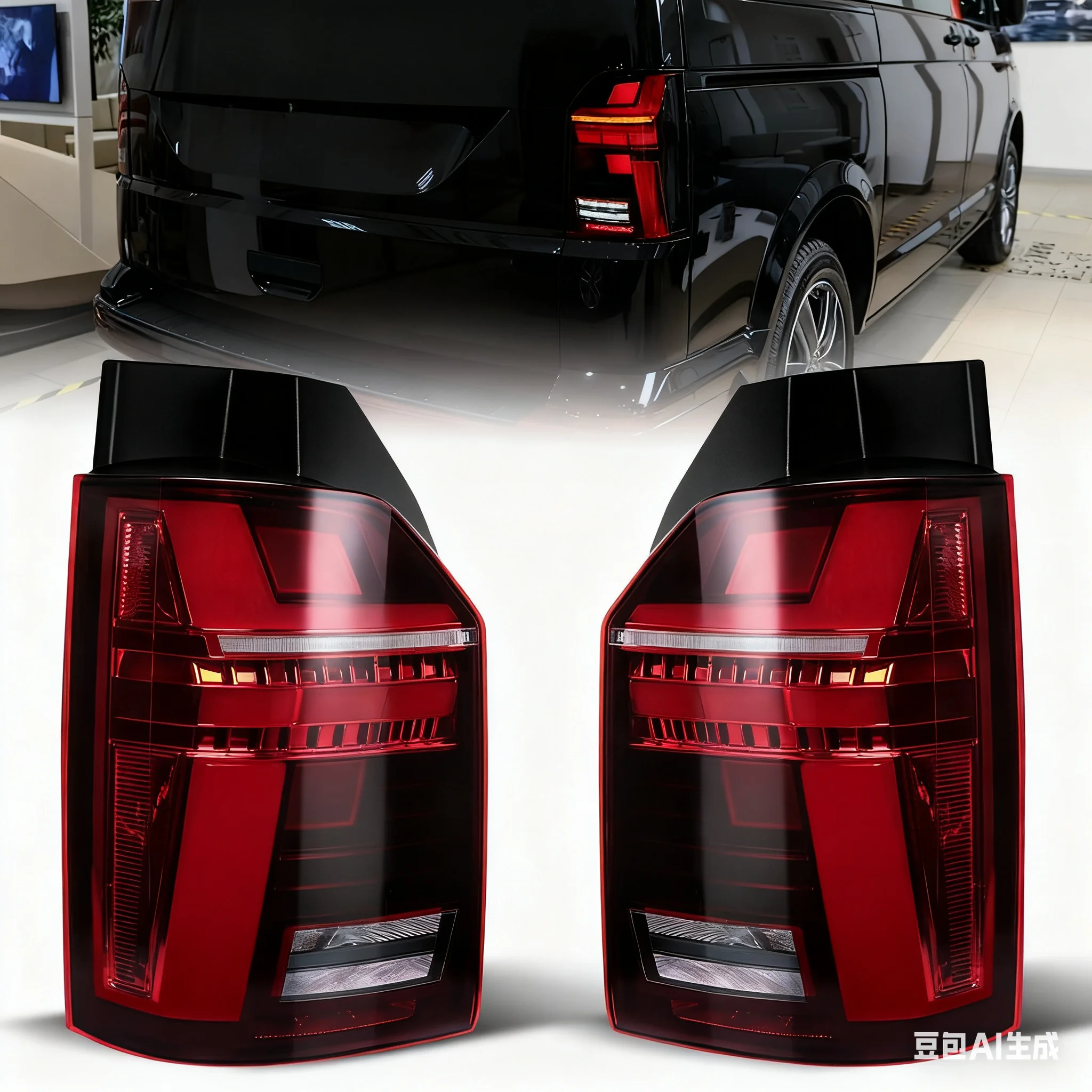 

2 шт. светодиодный задний фонарь в сборе для VW Transporter Multivan Caravelle T6 2016-2018 задний фонарь заднего хода указатель поворота 7LA945207