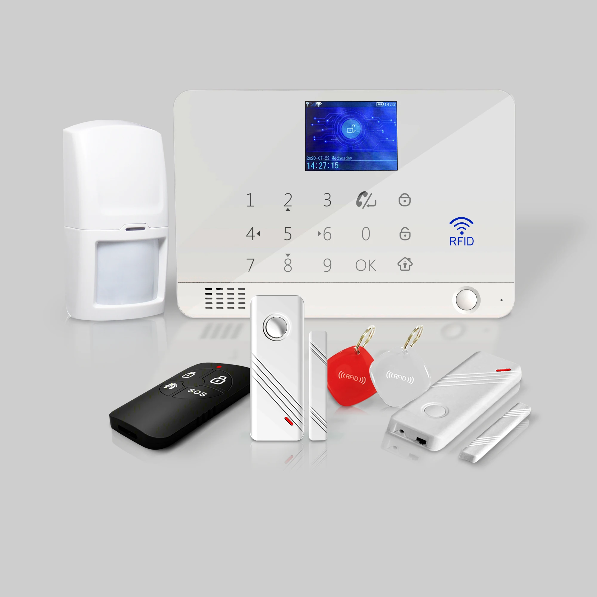 China factory 4g Wifi Gsm Tuya Smart home Wireless Smart Home Security Alarm System