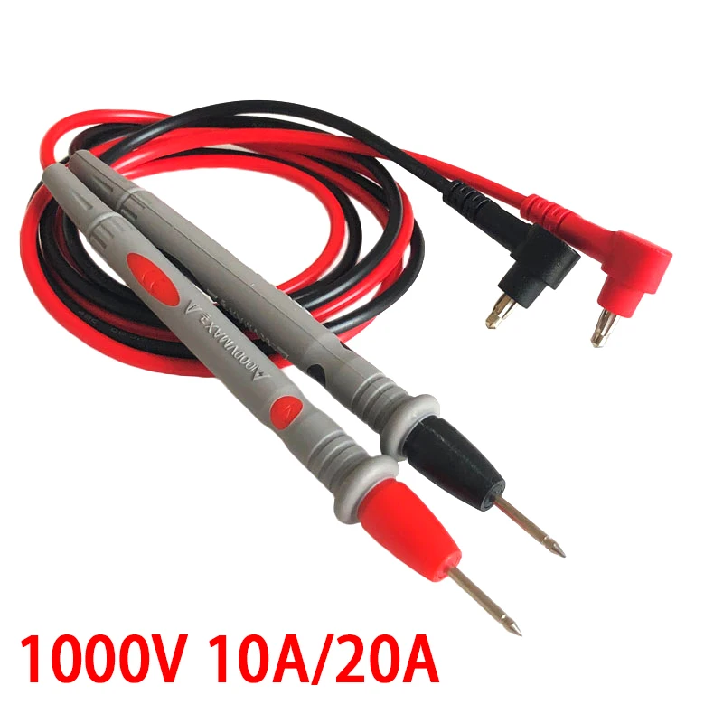 Cables de prueba de multímetro, Cable Universal AC DC 1000V, 20A, 10A, CAT III, sondas de medición, bolígrafo para puntas de Cable de probador de multímetro