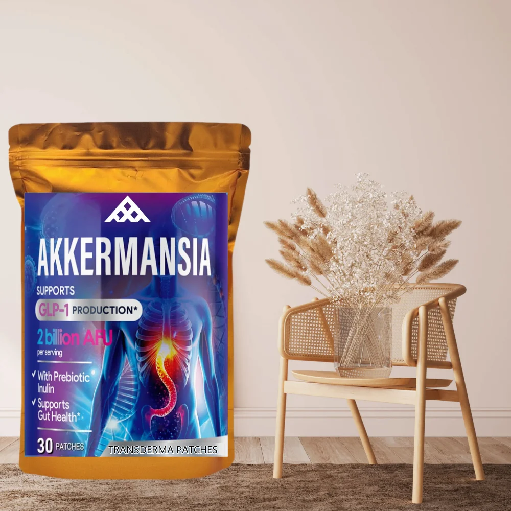 

30 пластырей Akkermansia Probiotic Transdermal Patches Glp-1 Probiotics для женщин и мужчин — поддержка пищеварения, желоба и иммунитета